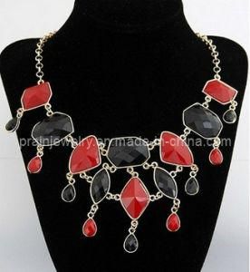 Spring Fashion Necklace Adjustable Chains Plated with Gold Red Black Resin Jaffaite Environmental Friendly