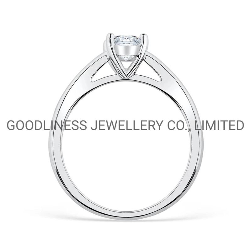 925 Sterling Silver Diamond Promise Engagement Wedding Rings for Women