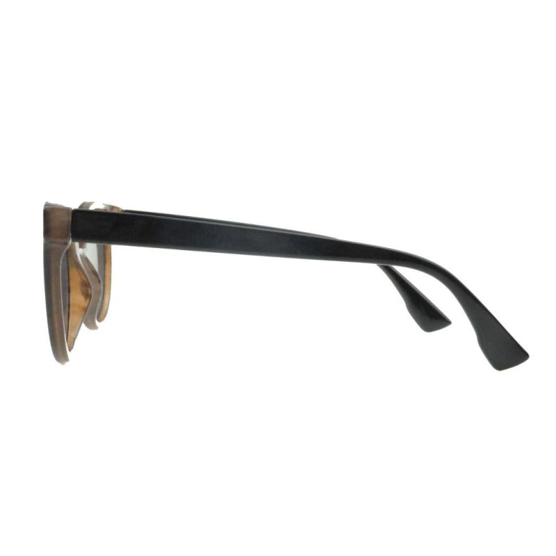 2018 Stylish Cat Eye Flat Lens Sunglasses with Two Bridge