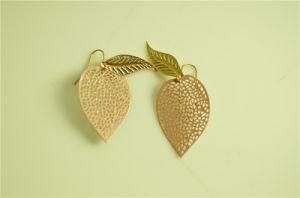 Fashion Leaves Stamped Filigree Earring