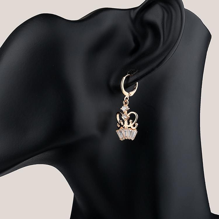 Factory Direct 18K Gold Plated Zircon Necklace Jewelry Set
