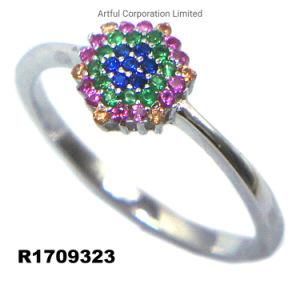 Rhodium Plating 925 Sterling Silver Ring