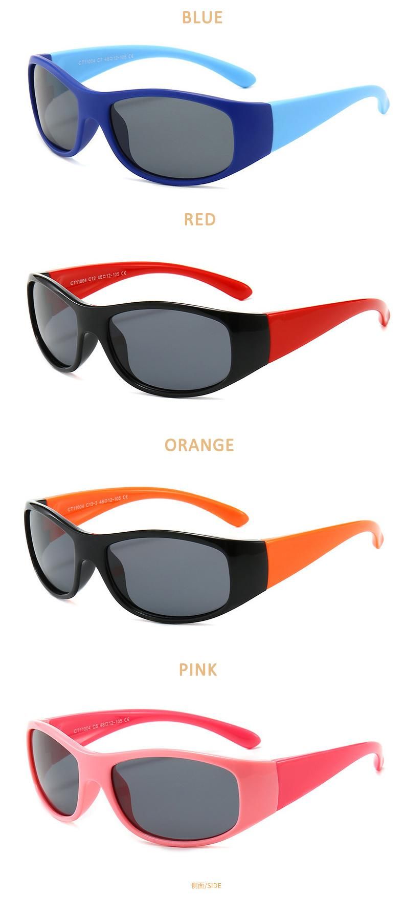 2022 Superhot Colorful Kids Outdoor Tac Polarized UV400 Blocking Sunglasses Light Weight Children Sports Outdoor Sunglasses