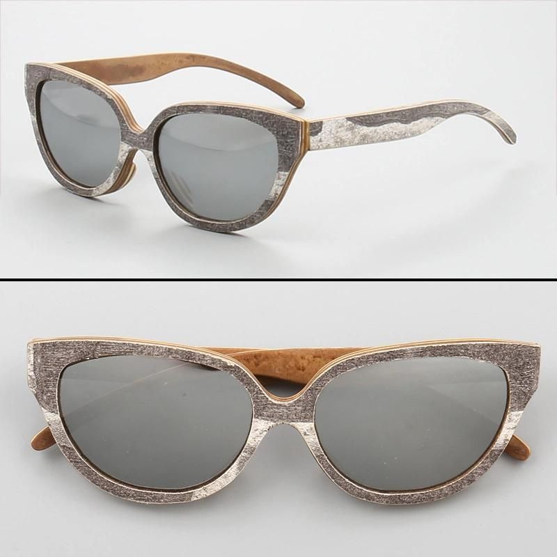 Wood Wooden Sunglasses with Mirror Lens New Top Wooden Eyeglasses