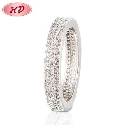 Latest Gift Items Diamond 18K White Gold Engagement Ring for Weddings 18K
