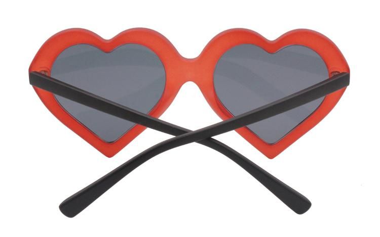 Red Heart-Shaped Frame Girls Fashion Classic Polarized Personalized Party Sunglasses