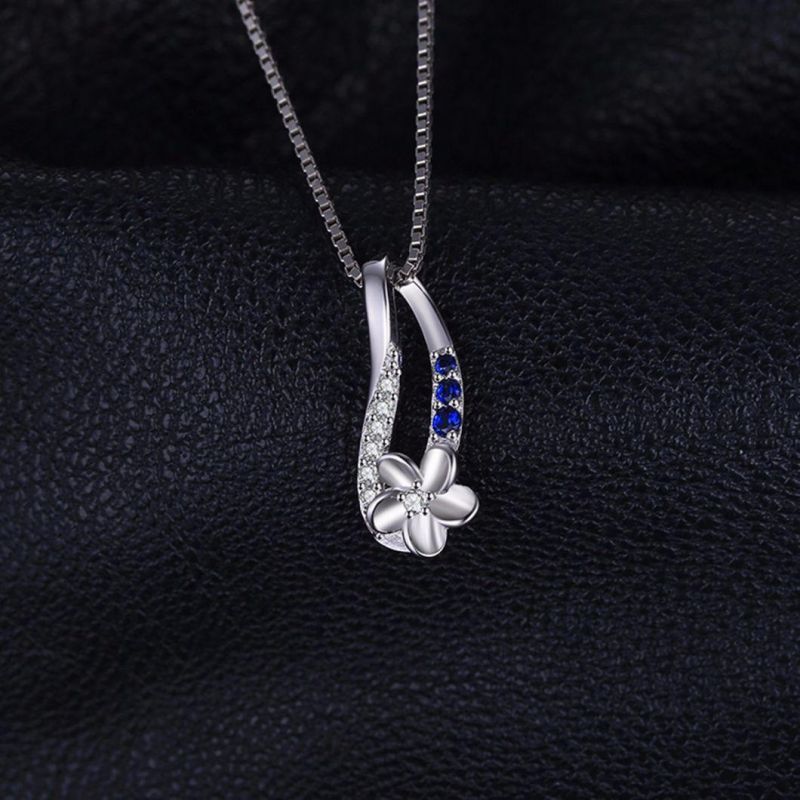 Fashion Jewellery Simple Tiny Flower Pendant Sterling Silver Jewelry for Women Wholesale