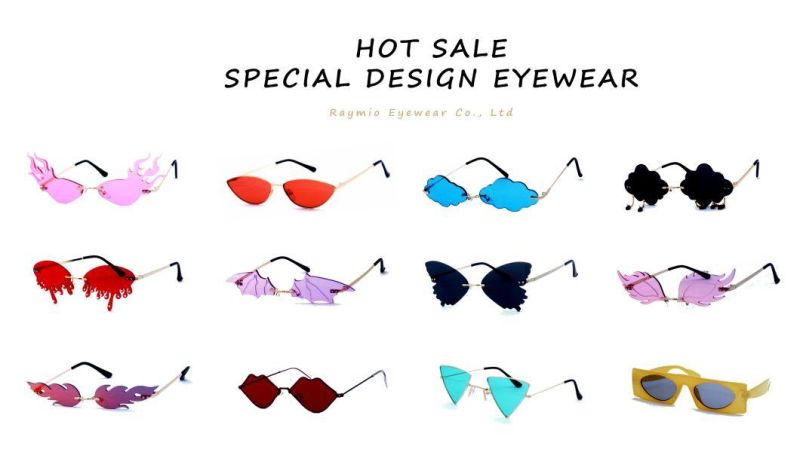 New Fashion Drop Design Sunglasses with Metal Nose Bridge