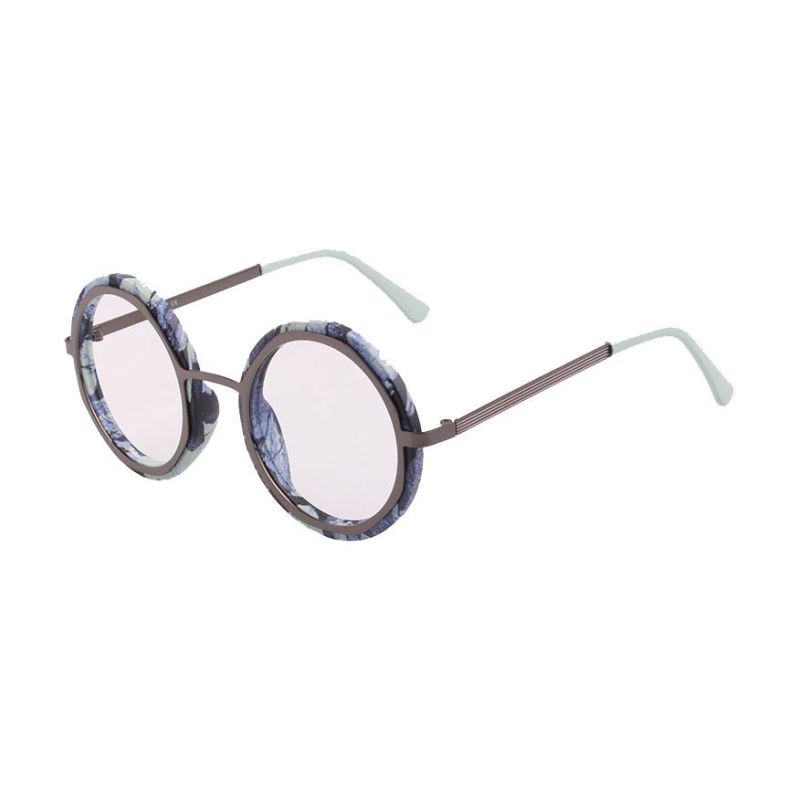 2021 Round Shape Sunglasses with Metal Copper