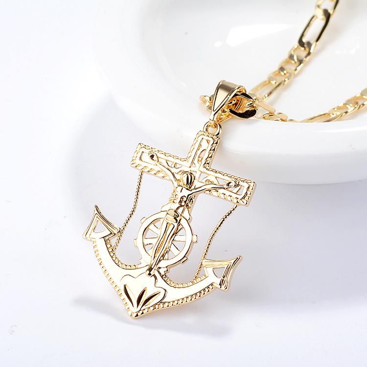 2020 Fashion Zircon 18K Gold Plated Women Necklace Chain Set Jewelry for Woman