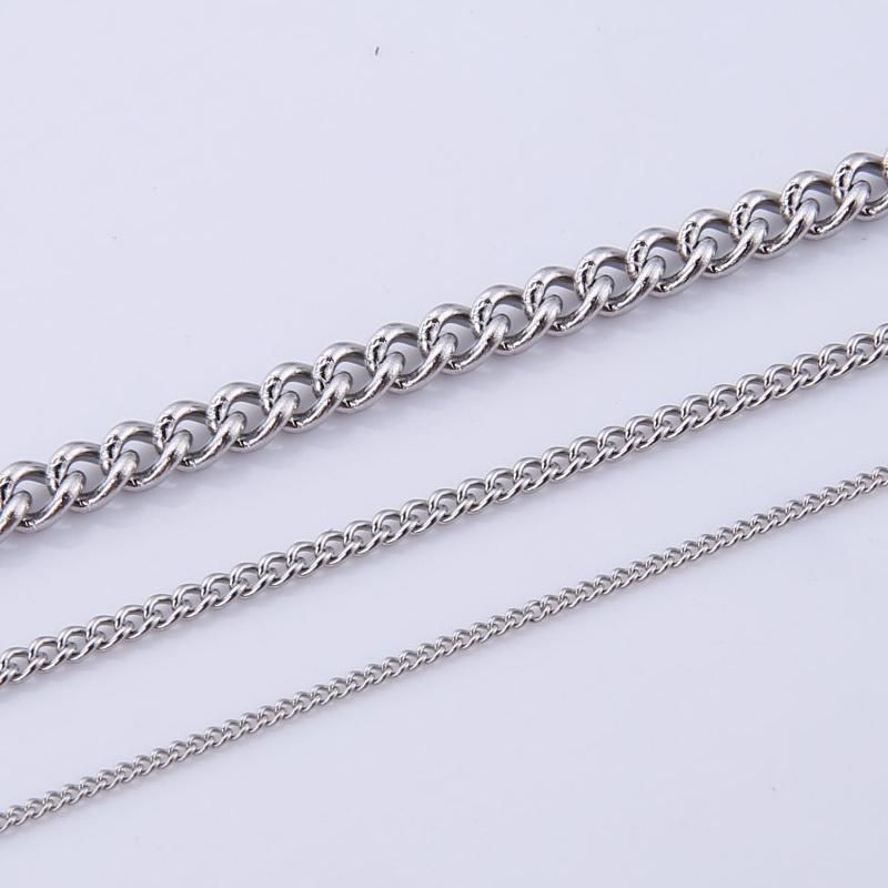 Fashion Stainless Steel Necklace Cuban Chain for Jewelry Making
