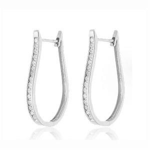 Popular Fashion Clip on Style Pave CZ Earring