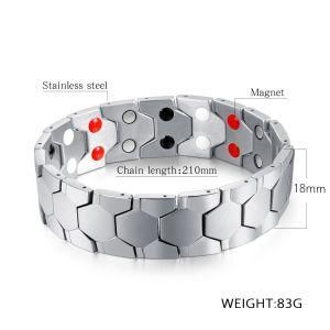 Fashion Magnet Clasp Stainless Steel Men Bracelet