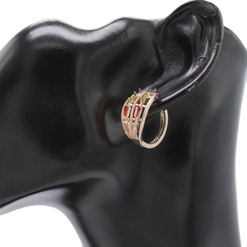Cubic Zirconia Fashion Feminine Glamour Earrings
