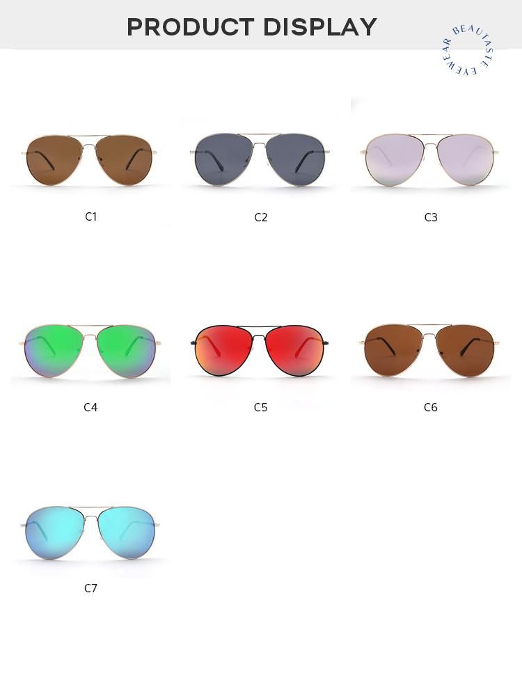 Wholesale Rayban UV400 Handmade Aviation Men Polarized Double Bridge Sunglasses