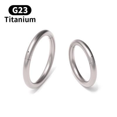1PC G23 Titanium Body Piercing Rings for Nose Ear Lip Septum Nose Rings Hoop Earrings Hoop for Women Men