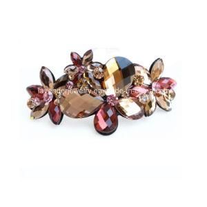 Jewelry Flowers with Crystal Hair Clip for Girls