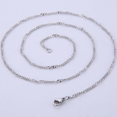 Hot Sell Stainless Steel Jewelry Shiny Embossed Curb Chain