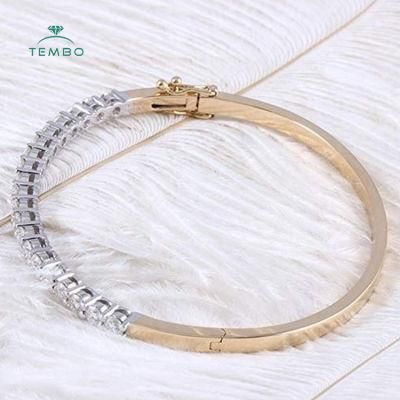 Tembo Bracelet Gold Plated Adjustable Crown Unisex Lab Grown Bangle in 18K Fashion Diamond Bangle Bracelets Gift