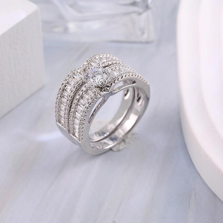 Fashion Accessories Luxury Elegant Hip Hop Fashion Jewelry Best Seller Cubic Zirconia Jewellery Trendy 2022 Fine Ring