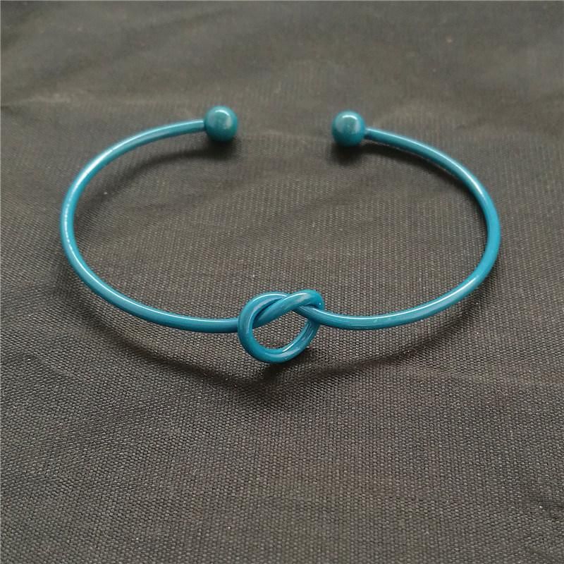 Fashion Jewelry Open Love Knot Bangle Rose Gold Bracelet