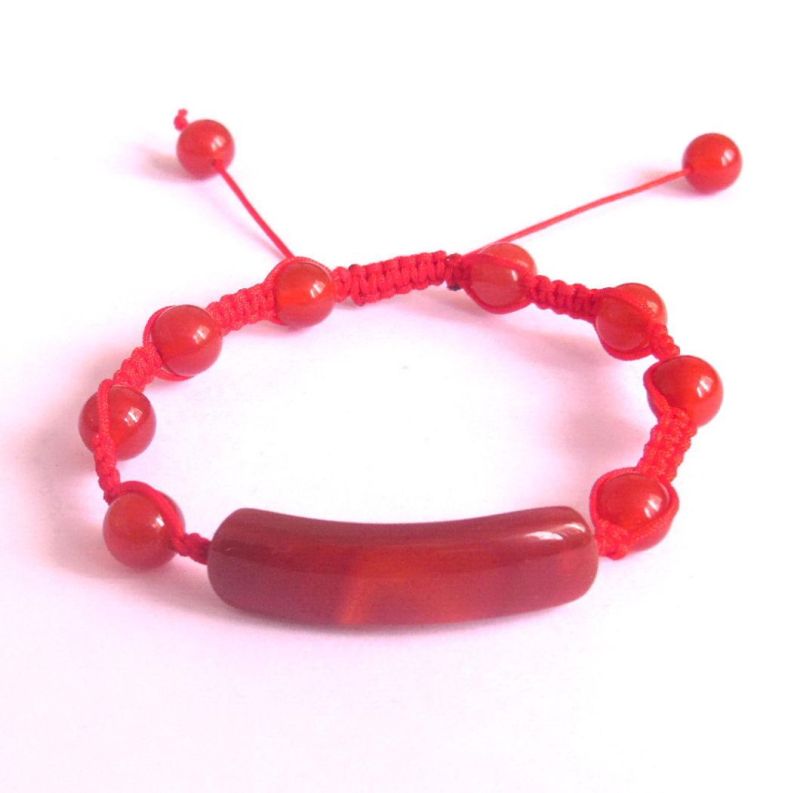 Semi Precious Stone Fashion Crystal Agate Bracelet Bangles Jewelry