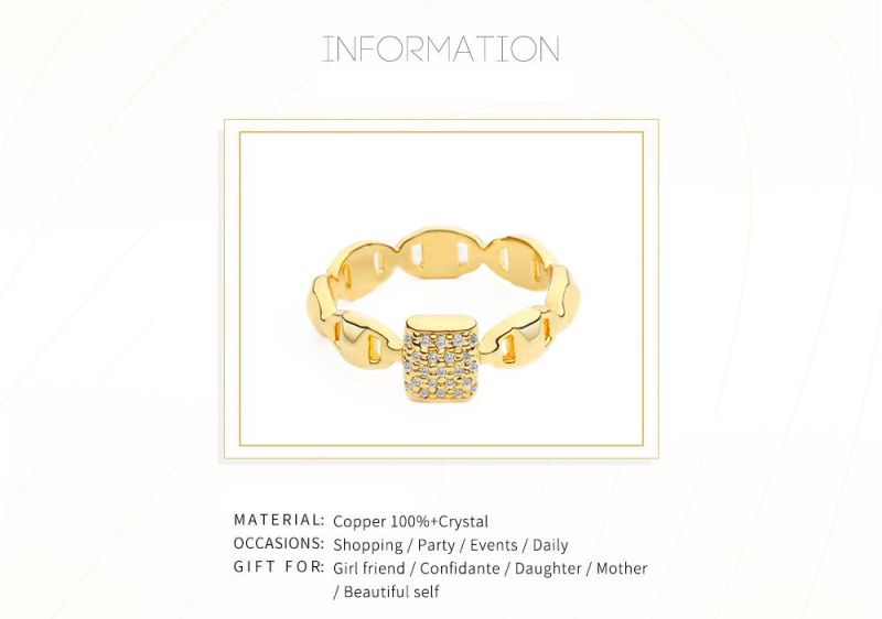 Hot Sale Popular Copper Wedding Jewelry Fashion CZ. Stone Agate Finger Ring