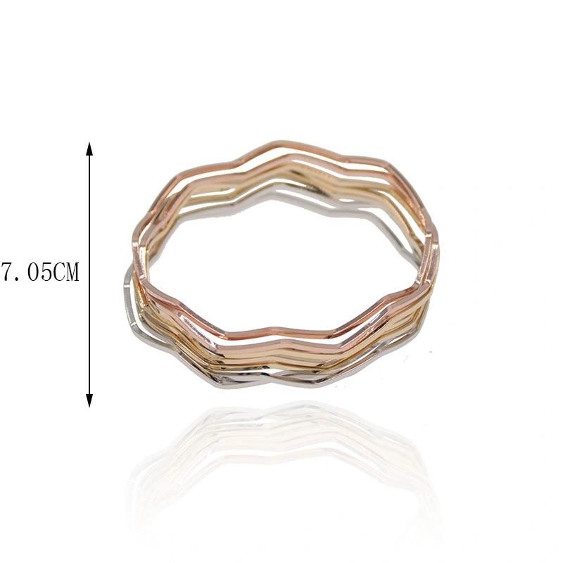 Tricolor Gold Plated Fashion Feminine Charm Bracelet