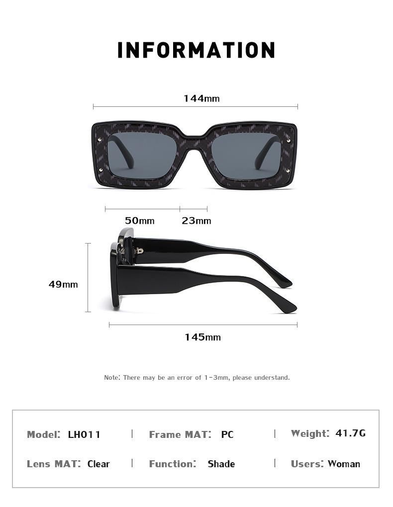 Women Best Hot Selling Wholesale Cheap Sun Glasses UV400 Lenses Colorful Square Trendy Fashion Sunglasses