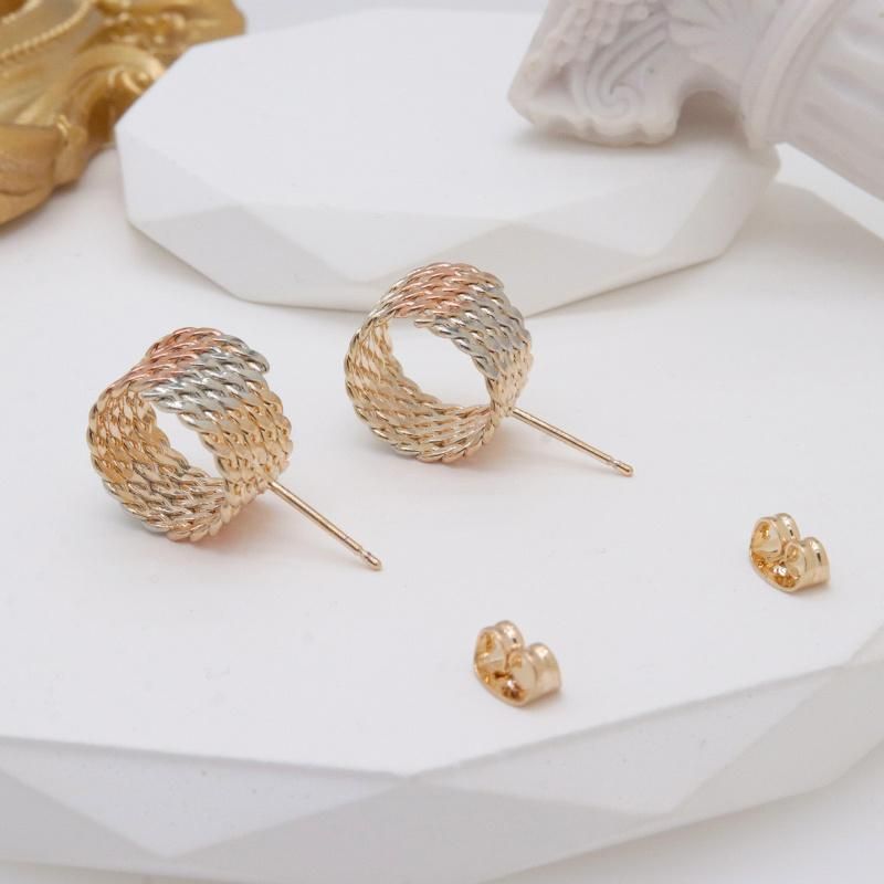 Wholesale Ladies Glamour Tricolor Fashion Stud Earrings