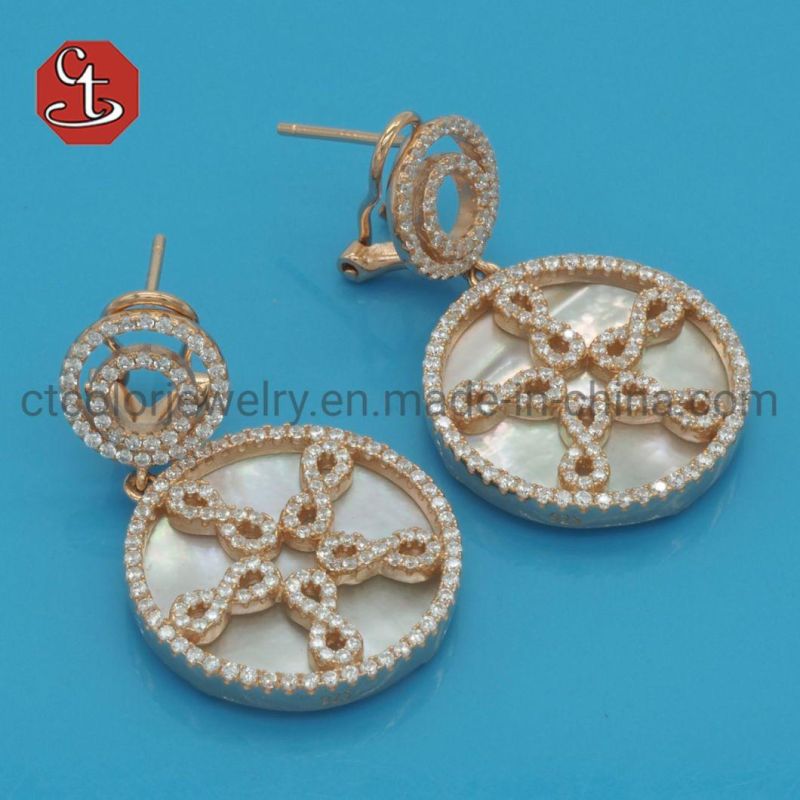 Fashion Jewelry Shell Pearl Earring Star Earring Mother of Pearl Earring for Women