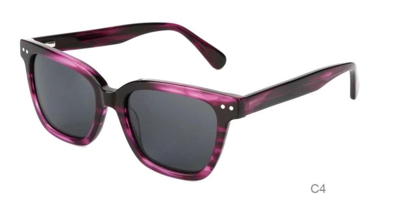 New Trendy Factory Handmade Acetate Polarized Sunglasses Double Color Sunglasses