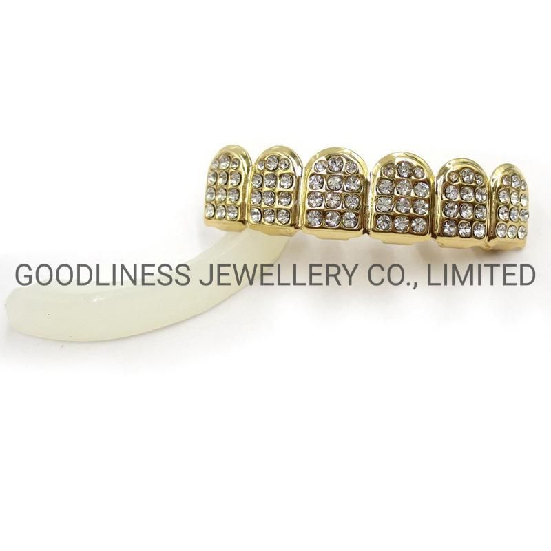 Iced out Hip Hop Jewelry Rhinestone Teeth Grillz