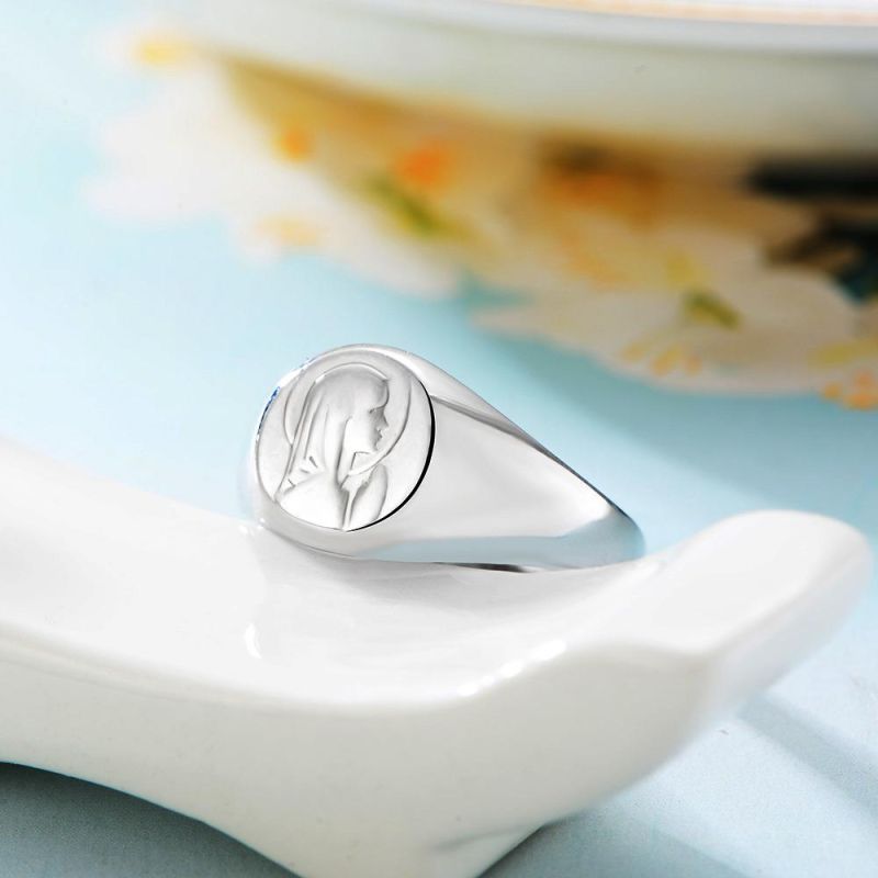 925 Sterling Silver Jewelry Rhodium Plated No Stone Rings