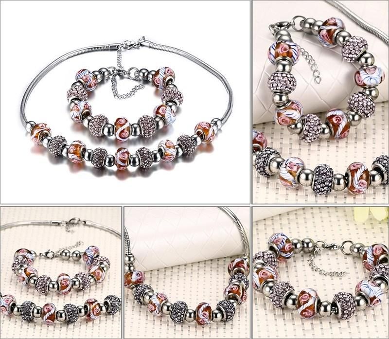 Summer Beach Bohemiatype Jewelry Set Bracelet Necklace for Women