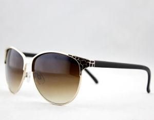 High Quality Fashion Elegant Metal Sunglasses for Women (14127)