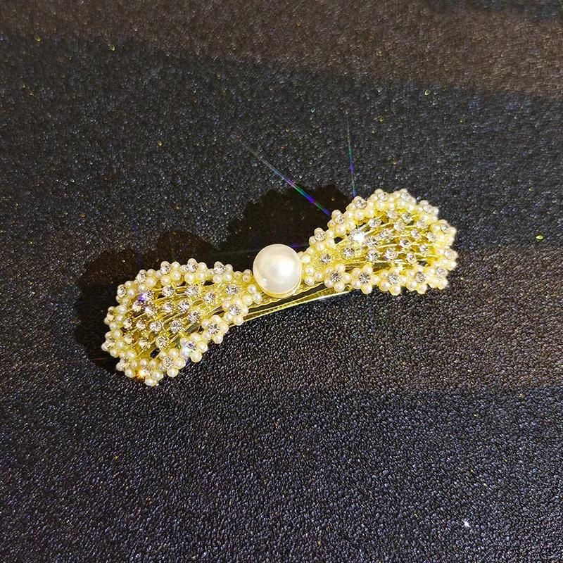 Fashion Jewelry Large Pearl Hair Clip Grab Clip Side Clip Alligator Clip French Barrette