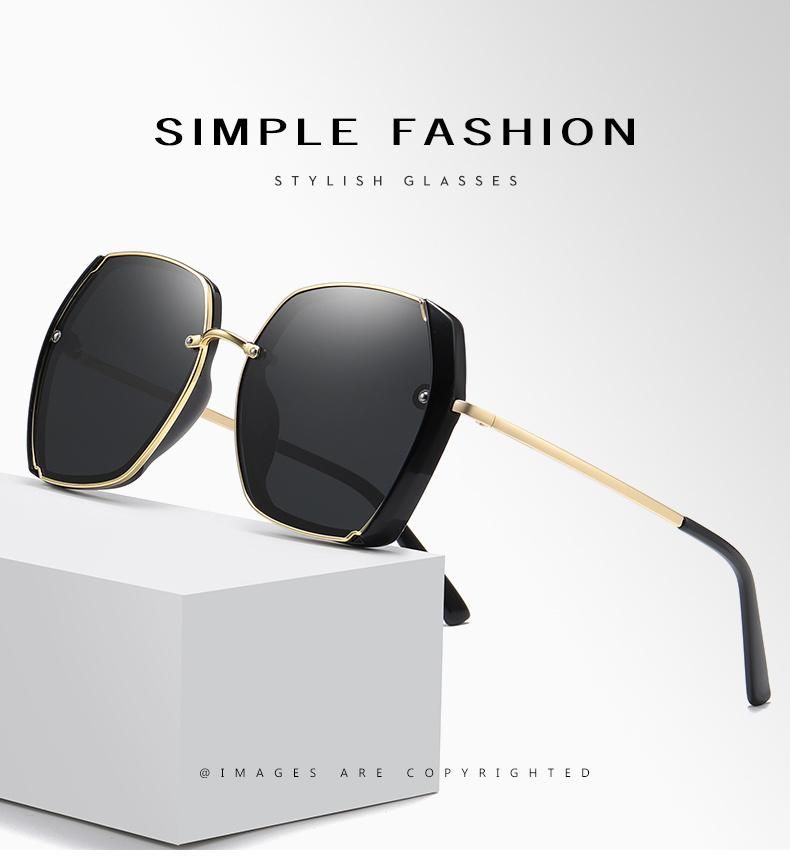 Fashion New Designer Sunglasses for Woman Fashion Square Metal Colorful Sunglasses Italy Design Low MOQ Stock