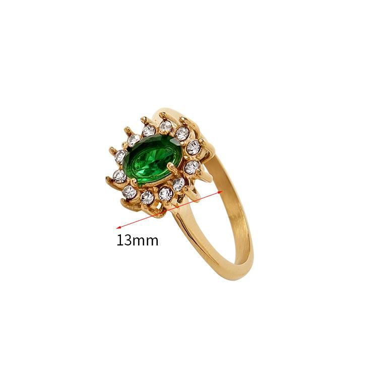 Engagement Wedding Ring Big Diamond Rings Jewelry Women Cheap Price 18K Gold Ring
