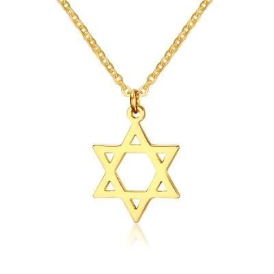 Magen Star Pendant Necklace Israel Hexagonal Charm Women Men Pendant