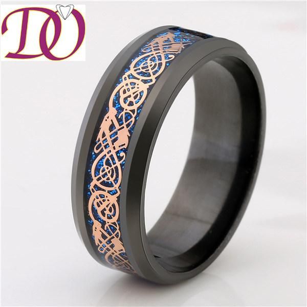 Top Quality Black Ceramic Ring Dragon Scale