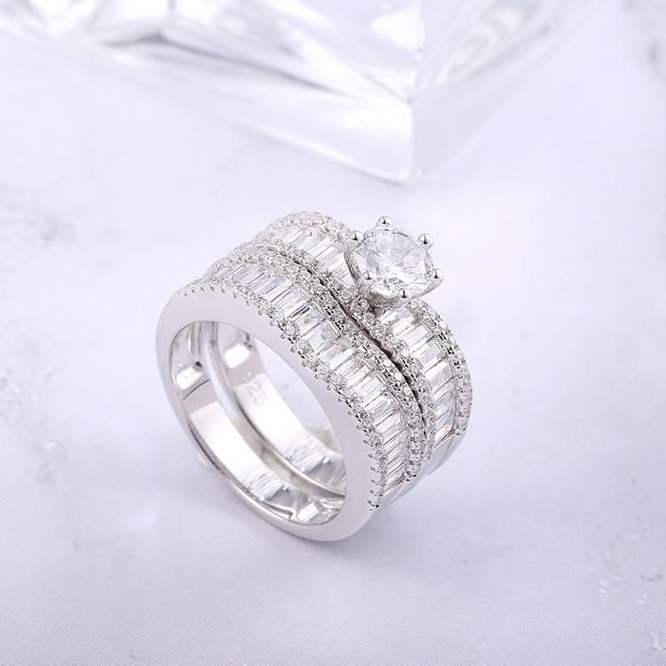 925 Silver Cubic Zirconia Moissanite Jewellery Fashion Accessories New Style High Quality Fashion Jewellery Fine Ring