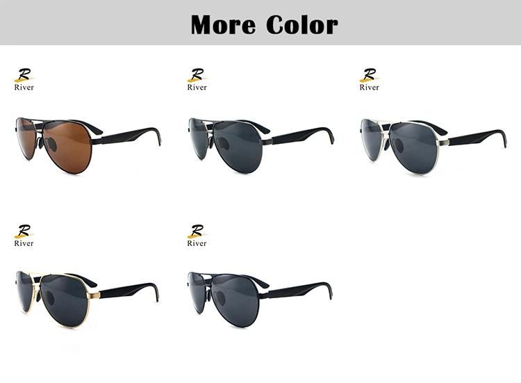 Classic Double Beam Design Stock Wholesale Polarized Men Sunglasses