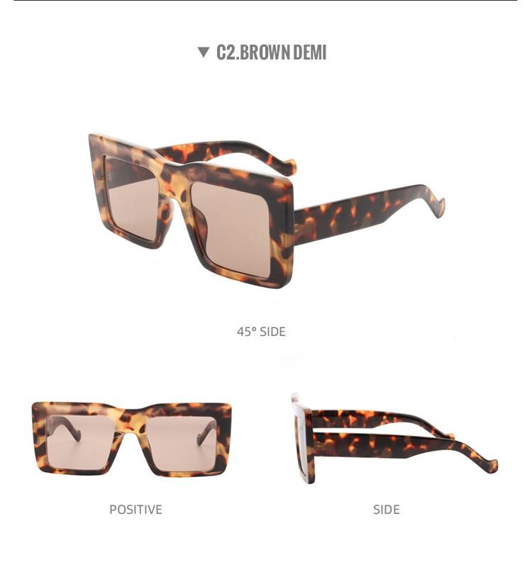 2022 New Arrivals Women Men Oversized Square Big Frame Sunglasses Shades Cheap Sunglasses