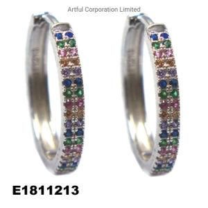 Hot Sale 925 Sterling Silver Earring with High Quality CZ