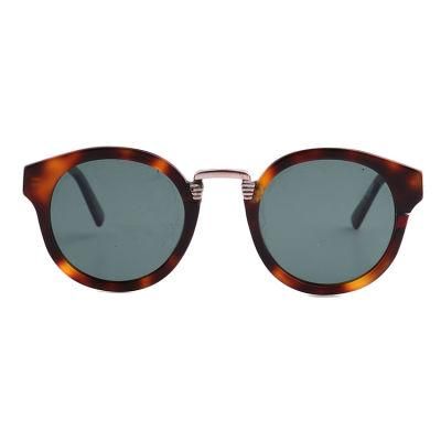 2019 Fashionable Round Shape Sunglasses with Metal Bridge