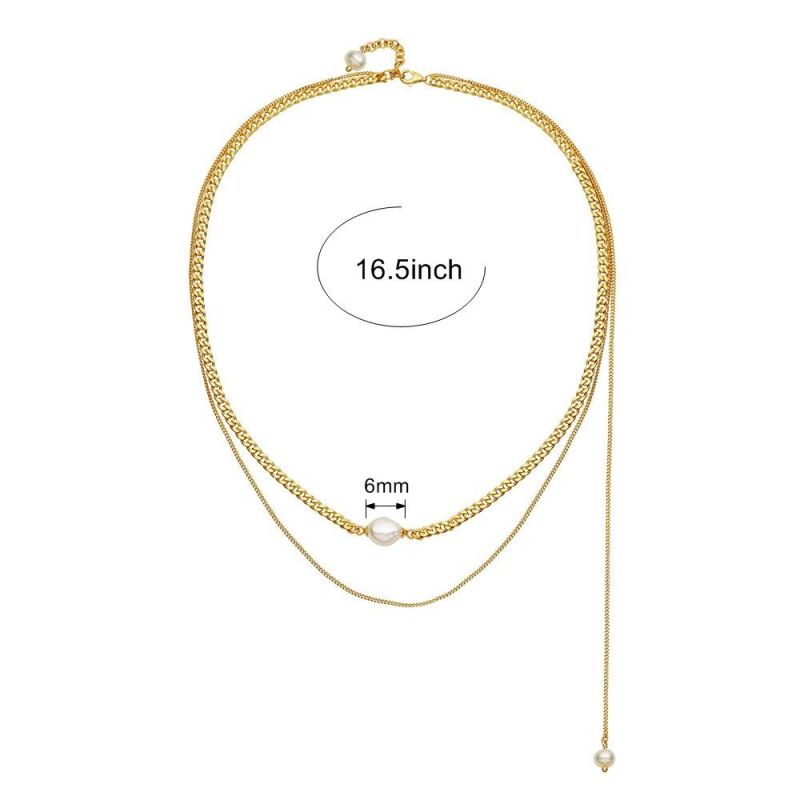 Manufacturer Custom Fashion Jewelry Women Necklace Good Quality Jewelry Waterproof Goldfilledjewelry Stainless Steel Necklace Design Jewelry