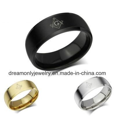 Mosanic Stainless Steel Ring Comfort Fit Custom Made Stainless Steel Ring