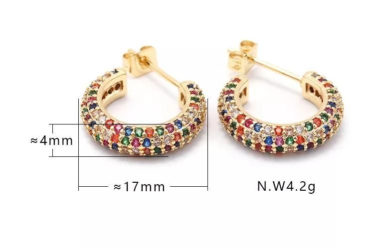 Trendy CZ Stud Earrings Hot Sale Earrings for Women