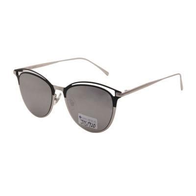 Special Design Trendy Polarized UV400 Circle Durable Women Metal Sunglasses